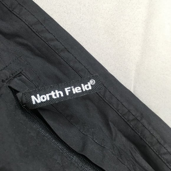 North Field Mens Rain Pants Small Black Lightweight Rainwear Pants Waterproof - Picture 4 of 9